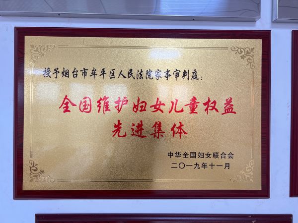 全国维护妇女儿童权益先进集体